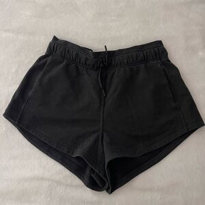 Lululemon inner glow high rise black shorts